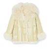 l-aconic Jacka i lackat shearling