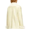 l-aconic Jacka i lackat shearling