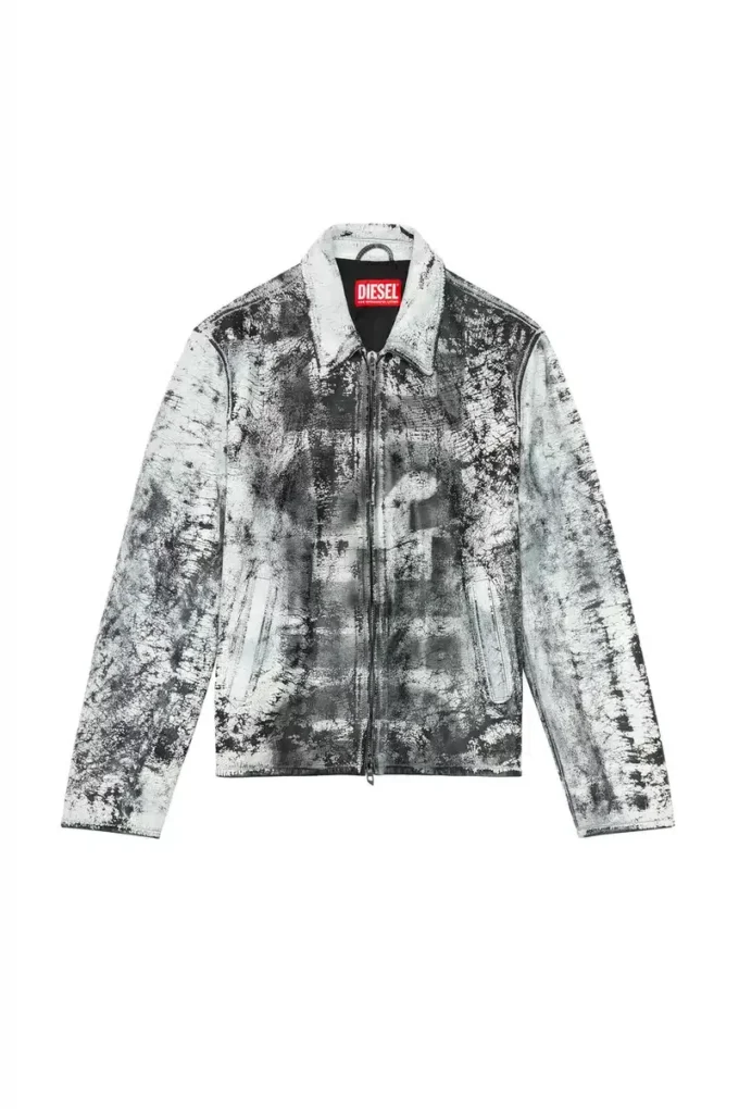 l-pylon-a Blousonjacka i behandlat läder