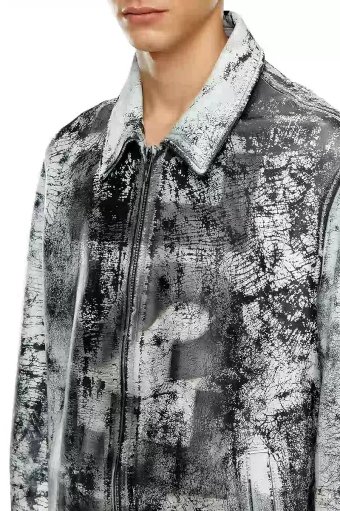 l-pylon-a Blousonjacka i behandlat läder