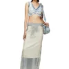 m-bletilla BH-top i sliten indigoblå stickning m-bletilla BH-top i sliten indigoblå stickning