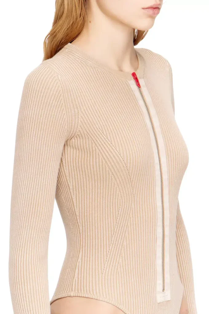 m-gilde Cardigan med dragkedja i ribbad bomull m-gilde Cardigan med dragkedja i ribbad bomull