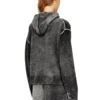 m-hermine Cardigan med huva i ull och tryck på baksidan m-hermine Cardigan med huva i ull och tryck på baksidan