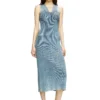 m-milong Midiklänning i denimgarn med glanseffekt m-milong Midiklänning i denimgarn med glanseffekt