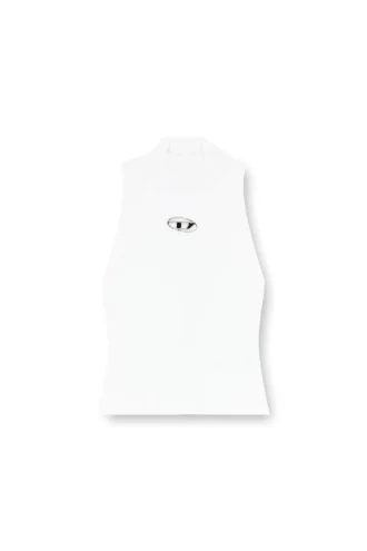 m-onervax-top Ribbstickad turtleneck-top
