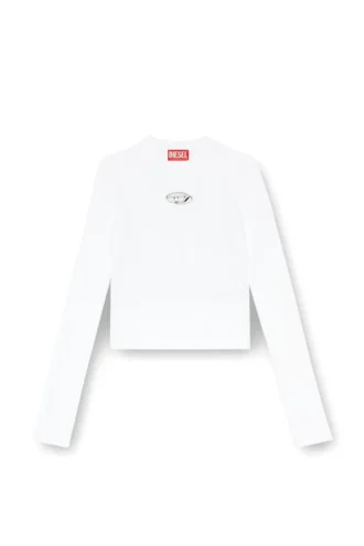 m-valari Ribbstickad topp i viskosblandning med Oval D m-valari Ribbstickad topp i viskosblandning med Oval D