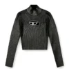 m-valari-tn Ribbstickad turtleneck med glanseffekt m-valari-tn Ribbstickad turtleneck med glanseffekt