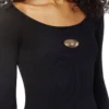 m-vera Off-the-shoulder-klänning i ribbstickad trikå m-vera Off-the-shoulder-klänning i ribbstickad trikå