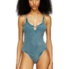 maura-dnm Bodysuit i marmorvaskad stretchbomull maura-dnm Bodysuit i marmorvaskad stretchbomull