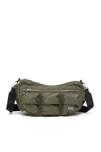 multi-pkts axelväska x Multi-Pkts-Multipocket väska i praktiskt skal