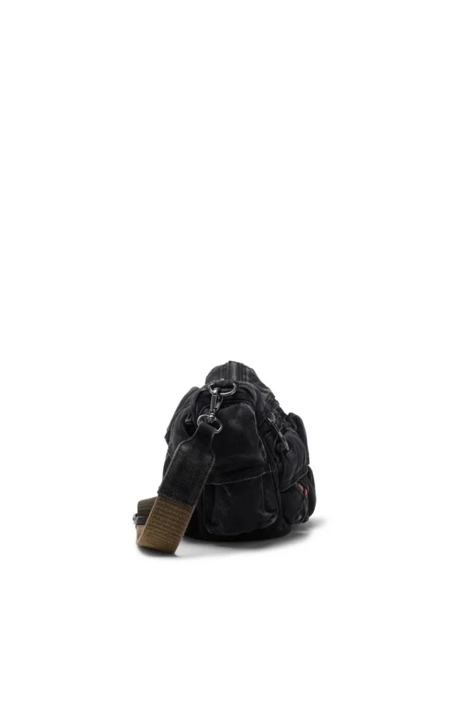 multi-pkts axelväska x Multi-Pkts-Multipocket-väska i tvättad denim multi-pkts axelväska x Multi-Pkts-Multipocket-väska i tvättad denim