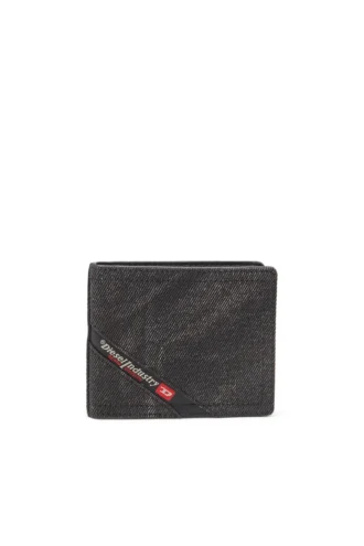 multi-pkts bi fold coin s 3d Denimplånbok med logotyp