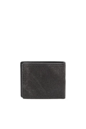 multi-pkts bi fold coin s 3d Denimplånbok med logotyp