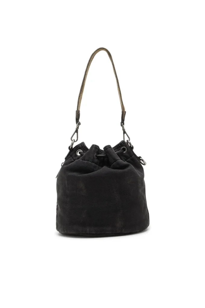 multi-pkts bucket x Multi-Pkts-Multipocket bucket bag i tvättad denim multi-pkts bucket x Multi-Pkts-Multipocket bucket bag i tvättad denim