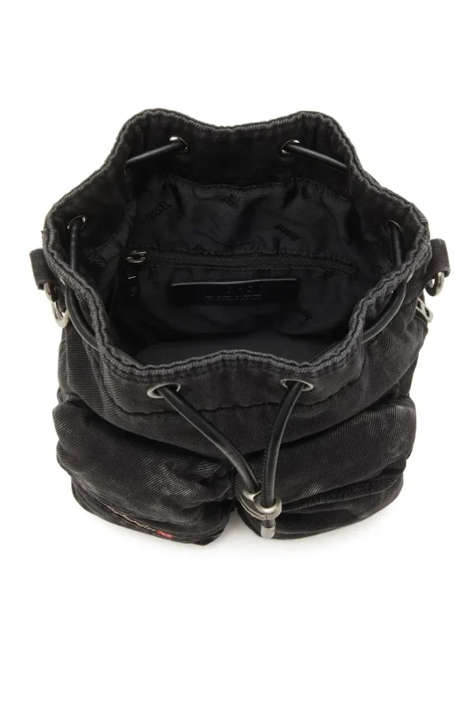 multi-pkts bucket x Multi-Pkts-Multipocket bucket bag i tvättad denim multi-pkts bucket x Multi-Pkts-Multipocket bucket bag i tvättad denim