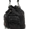multi-pkts bucket x Multi-Pkts-Multipocket bucket bag i tvättad denim multi-pkts bucket x Multi-Pkts-Multipocket bucket bag i tvättad denim
