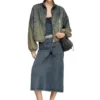 o-alline Midikjol i jersey med denimlook o-alline Midikjol i jersey med denimlook