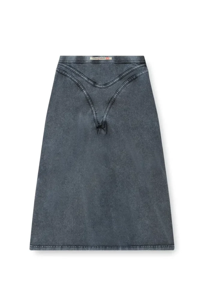 o-alline Midikjol i jersey med denimlook o-alline Midikjol i jersey med denimlook