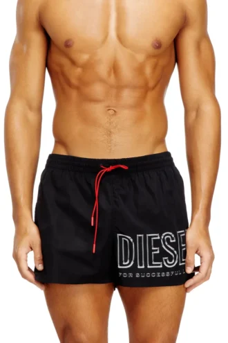 olympic-34-d-core Midilånga badshorts med konturlogotyp