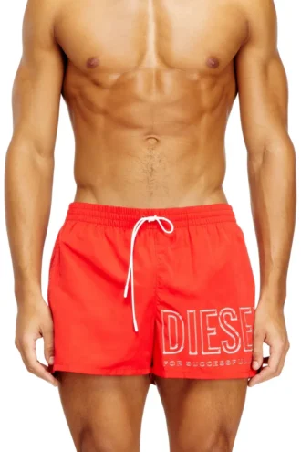 olympic-34-d-core Midilånga badshorts med konturlogotyp