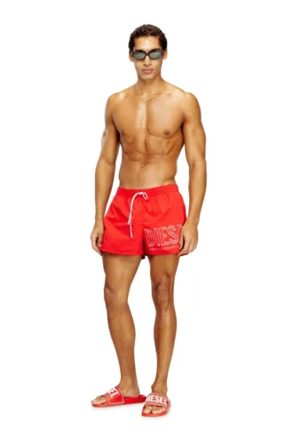 olympic-34-d-core Midilånga badshorts med konturlogotyp
