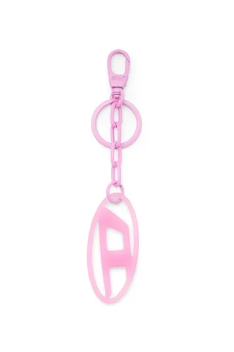 oval d charm Oval D charm/nyckelring i metall och harts