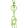 oval d charm Oval D charm/nyckelring i metall och harts