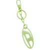 oval d charm Oval D charm/nyckelring i metall och harts
