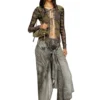 p-aloma Wrap-byxor i viskos med denimlook p-aloma Wrap-byxor i viskos med denimlook