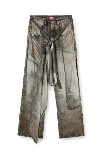 p-aloma Wrap-byxor i viskos med denimlook