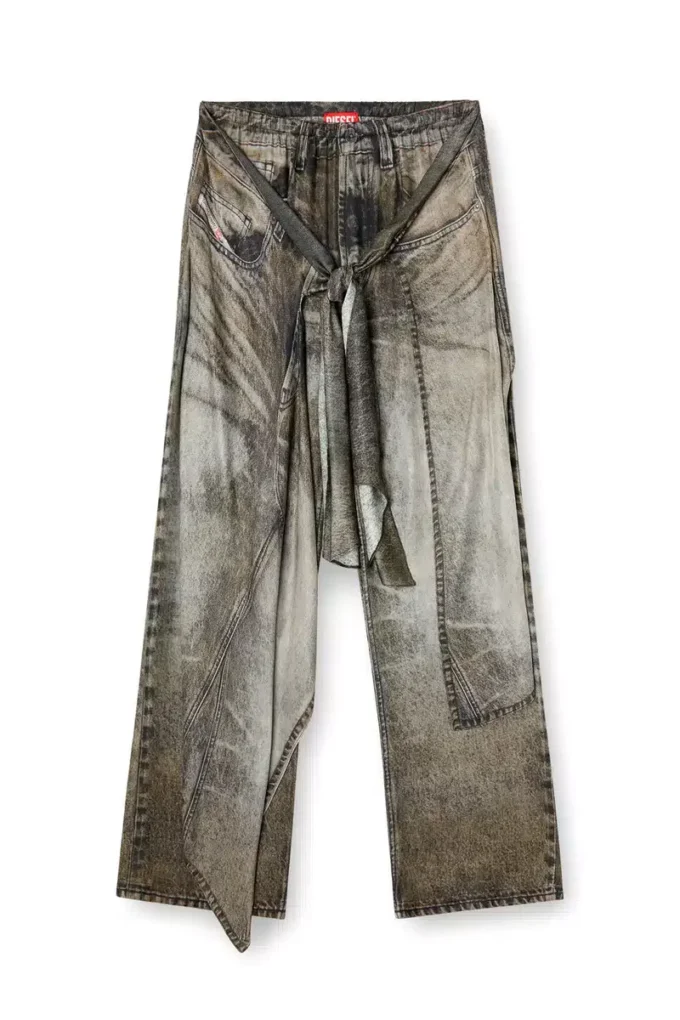 p-aloma Wrap-byxor i viskos med denimlook p-aloma Wrap-byxor i viskos med denimlook
