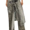 p-aloma Wrap-byxor i viskos med denimlook p-aloma Wrap-byxor i viskos med denimlook