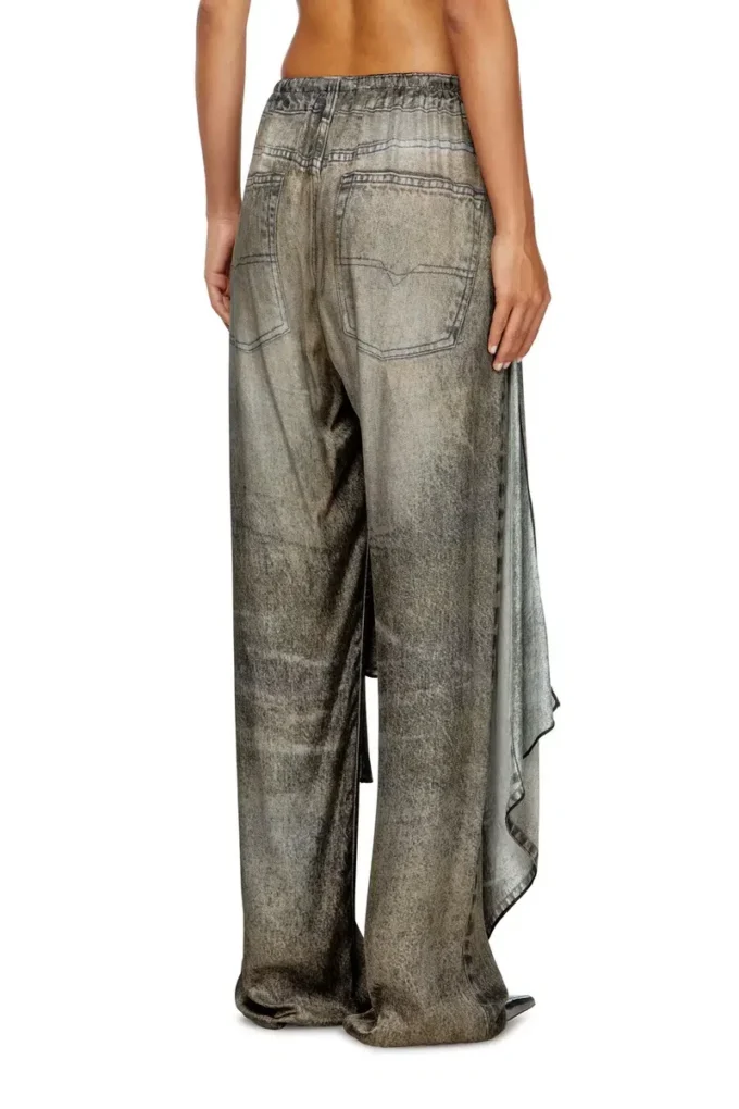 p-aloma Wrap-byxor i viskos med denimlook p-aloma Wrap-byxor i viskos med denimlook