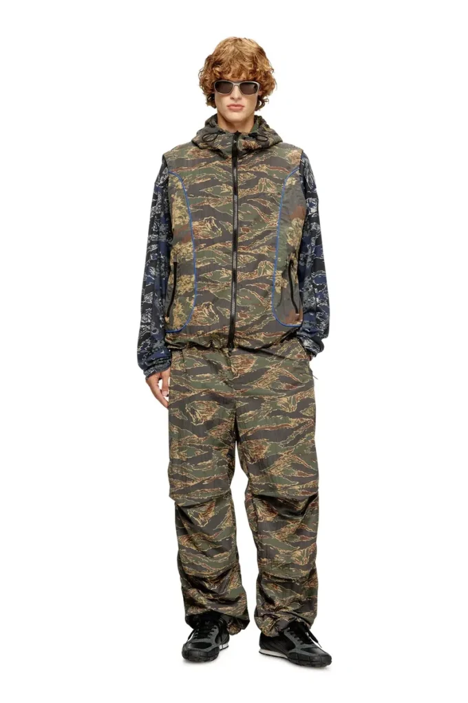 p-anic Cargobyxor i nylon med kamouflageprint p-anic Cargobyxor i nylon med kamouflageprint
