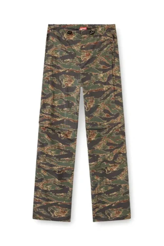 p-anic Cargobyxor i nylon med kamouflageprint