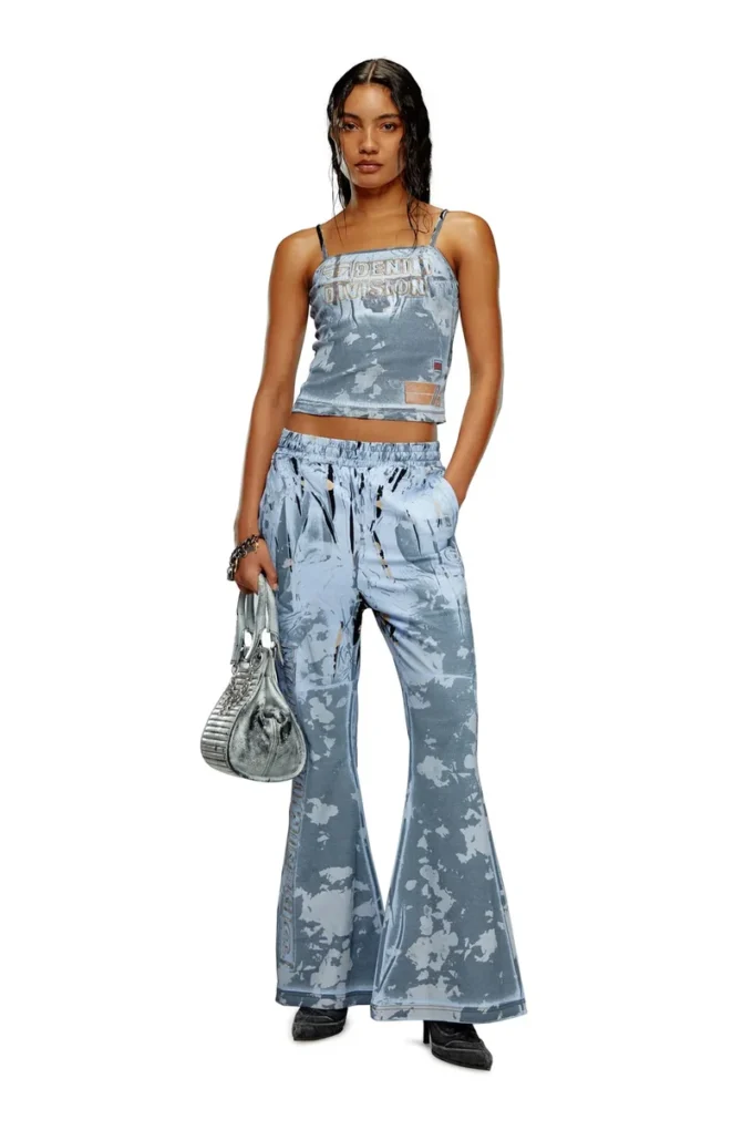 p-belb-p1 Flared track pants i belagd jersey p-belb-p1 Flared track pants i belagd jersey