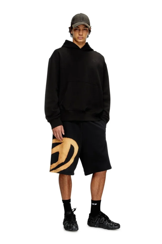p-crow-bleach Sweatshorts med blekt logo p-crow-bleach Sweatshorts med blekt logo