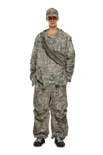 p-hokney Camo-byxor med sliten finish p-hokney Camo-byxor med sliten finish