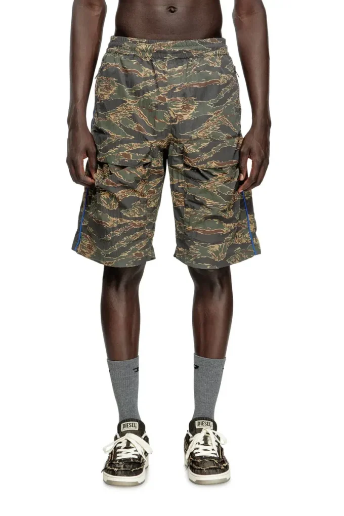 p-ramos-short-epbw Cargoshorts med blandade kamouflageprint p-ramos-short-epbw Cargoshorts med blandade kamouflageprint