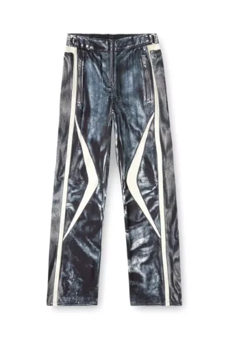 p-theck-bmcz Biker-trompe l’oeil satin track pants p-theck-bmcz Biker-trompe l’oeil satin track pants