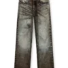 p-theck-lkct Elastiska byxor i viskos med denimlook
