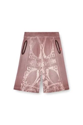 p-warky-short Vaffelshorts med medeltida tryck p-warky-short Vaffelshorts med medeltida tryck