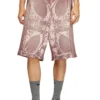 p-warky-short Vaffelshorts med medeltida tryck p-warky-short Vaffelshorts med medeltida tryck