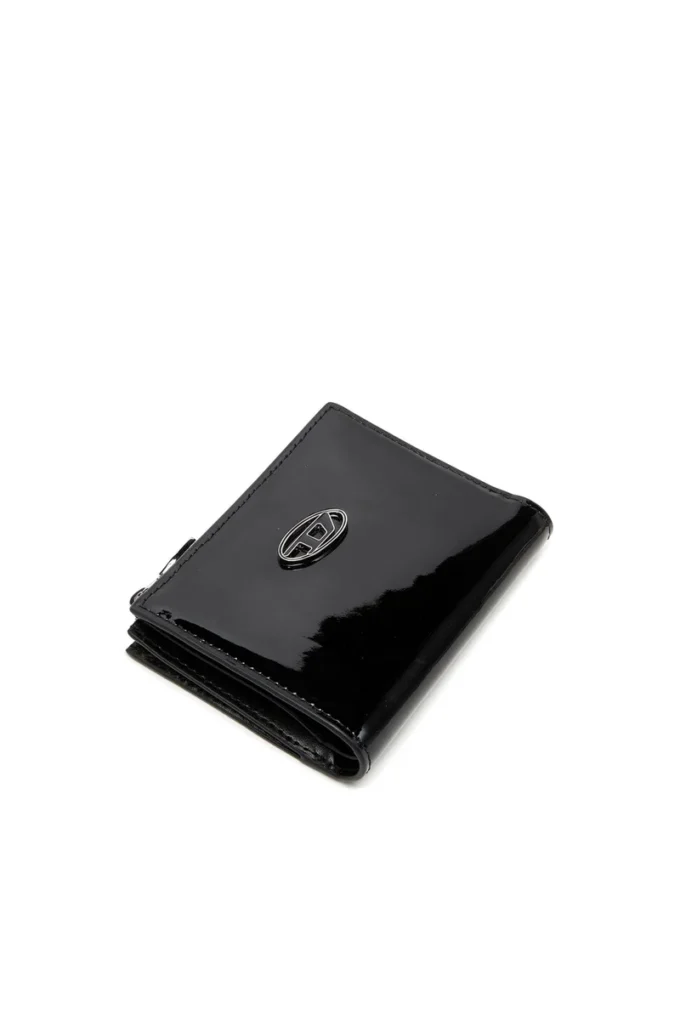 play bi-fold zip ii Liten plånbok i glansigt läder