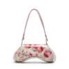 play crossbody Play-axelväska i tryckt glansig PU play crossbody Play-axelväska i tryckt glansig PU