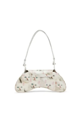 play crossbody Play-axelväska i tryckt glansig PU