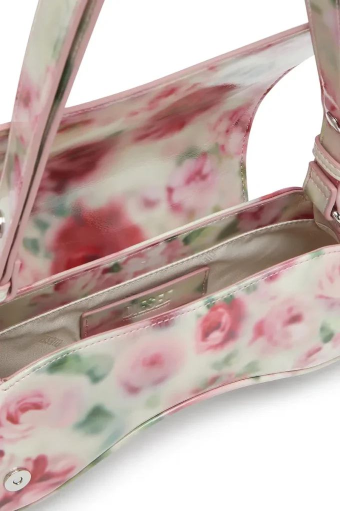 play crossbody Play-axelväska i tryckt glansig PU play crossbody Play-axelväska i tryckt glansig PU