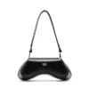 play crossbody Play-Crossbody-väska i halvblankt läder