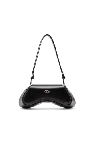 play crossbody Play-Crossbody-väska i halvblankt läder