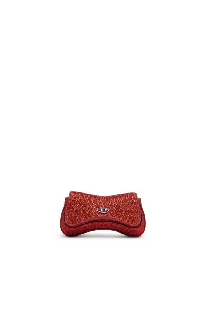 play crossbody xs Play-Mini crossbody-väska i kristall Lurex